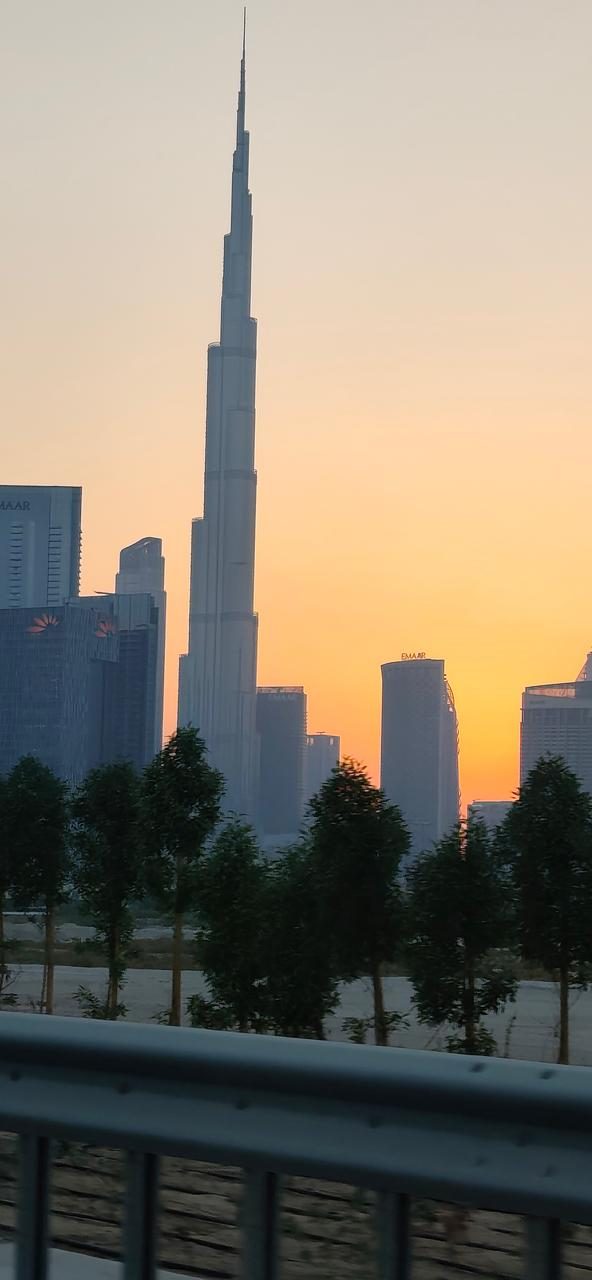 Burj Khalifa at sunset